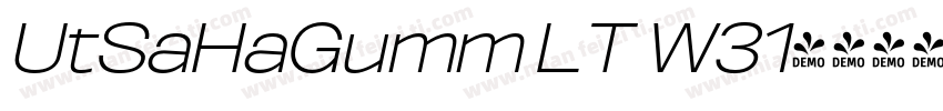 UtSaHaGumm LT W31字体转换